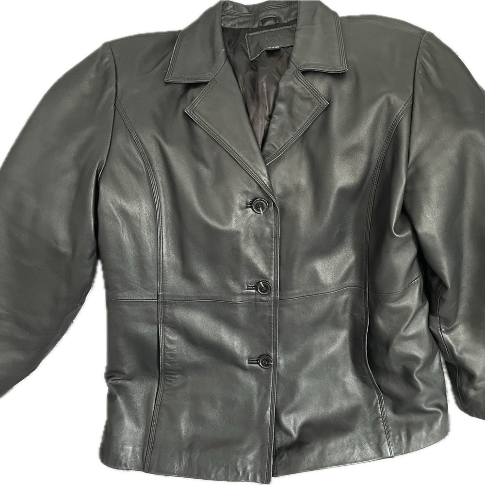 Women's Black Leather Jacket